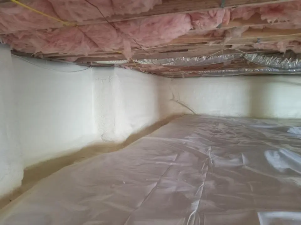 Crawl space encapsulation with closed-cell spray foam for Roof Waterproofing in Norton Shores